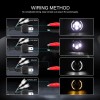 realtop3 7" Motorcycle Projector LED Headlight Driving Light DRL Hi-lo