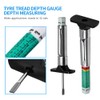4-Pack Tire Tread Depth Gauge 32nds, Tire Depth Measuring Tool