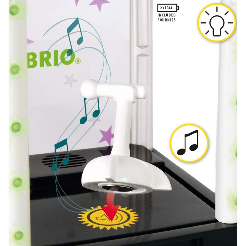 BRIO 33945 - Village Bühne mit Licht und Sound, bunt