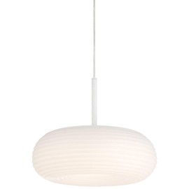 Possini Euro Design Sandringham 13 3/4" Wide Sanded White LED Pendant Light