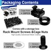 35 Pack M6 x 16mm Rack Mount Screws and Cage