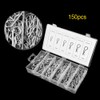 QANYEGN 150Pcs R Cotter Pin, Tractor Pin Combination, Essential Kit