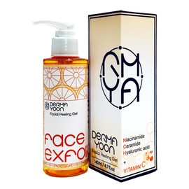 DERMA YOON-Gentle face exfoliator-FACIAL PEELING GEL-Instantly Dead skin remove for Cakey makeup, Enlarged pore, Blackheads, Vegan&Not tested on animals, 4.7 oz Bottle