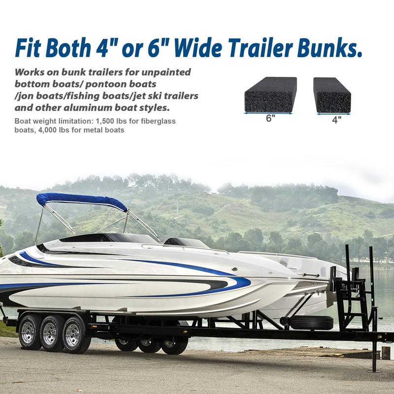 Boat Trailer Bunk Slides, Smoother Boat Bunk Slide Pads, Heavy