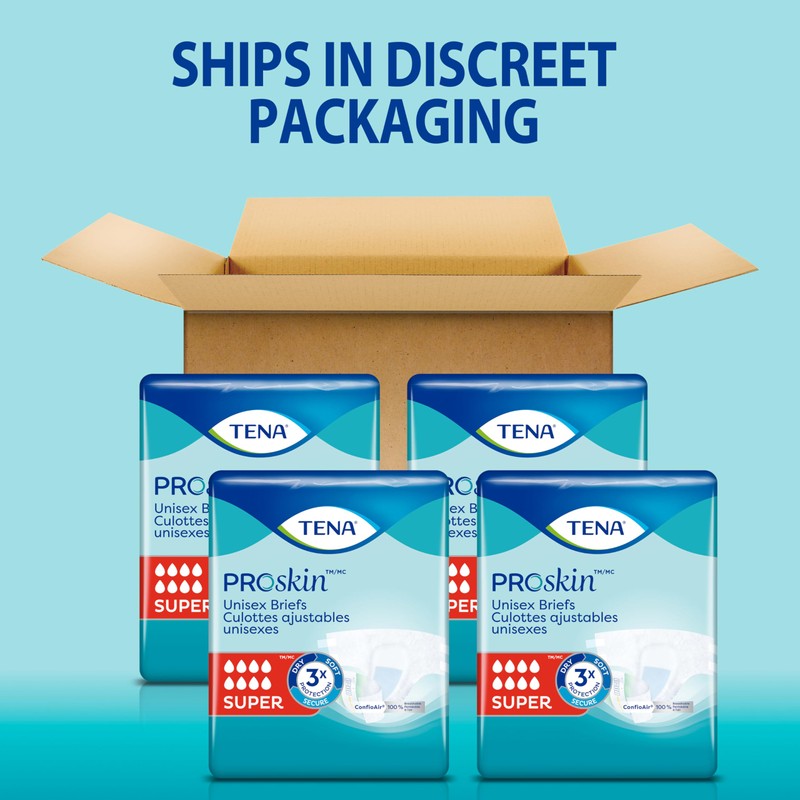 TENA ProSkin Unisex Adult Diapers with Tabs, Maximum Absorbency, X-Large,