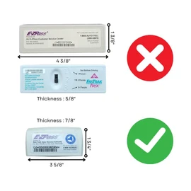 EZ Pass Holder for New EZ-Pass and I-Pass - Toll Transponder Holder - High Temp - 3 Point Mount (1 Pack) - Black