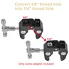 UTEBIT Camera Thread Adapter 1/4 to 3/8 Inch Tripod Screw