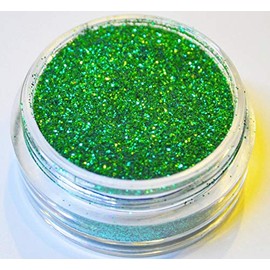 KM-Nails Glitter Green XXL Studio Size 0.2 mm Fine 10 ml