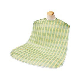 Bamboo Tiger Bib Apron, Soflapylene Apron, Border Checkered Long, Green, Free Size