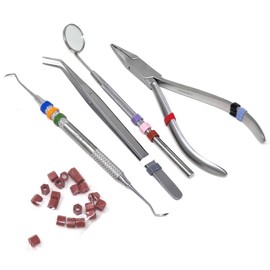 Silicone Color Bands for Instruments Identification Sold in Packs of 20 Bands Each Select Color Options | Medixplus (Brown)