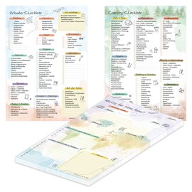 PRICARO Trio Travel Checklist A4 25 Sheets (Pack of 3)