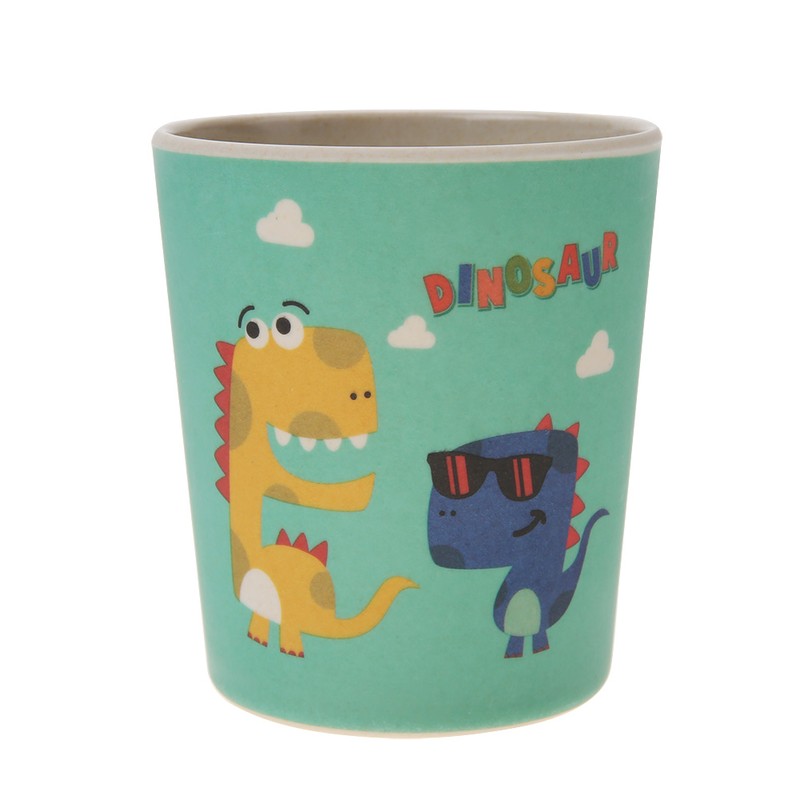 5 pcs set Eco friendly Bamboo Fiber Cartoon Children Tableware