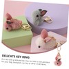 Gogogmee 3Pcs Cute Rabbit Keychain Cartoon Pendant Random Hanging Ornament