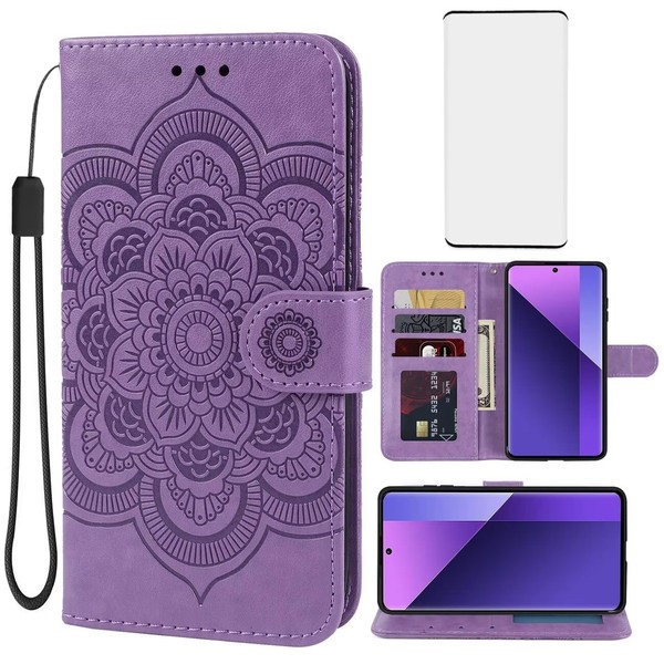Bohefo Case for Redmi Note 13 Pro+ 5G, Purple Flip