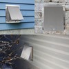 8 Inch Wall Vent,Hooded Wall Vent with Screen and Damper,Outdoor