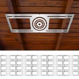 New Construction Mounting Plate, 3-4-6 Inch, LED Recessed Lighting Housing Kits for remodeling, Basement remodeling, Hanging Ceiling and LED Lighting, Shallow Recessed Lighting Housing Plate,20PC