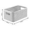 Rotho Country Rattan Effect Storage Box, 6 Litres, Plastic (Polypropylene),