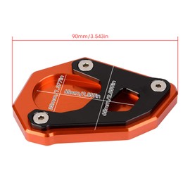 Jadeshay Side Stand Enlarger,Motorcycle Side Stand Pad Kickstand Side Stand Enlarger Pad Plate for 1050/1090/1190/1290 Adventure Super