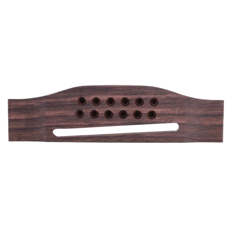 12 Strings Guitar Bridge, Rosewood Bridge Saddle for 12-String Acoustic