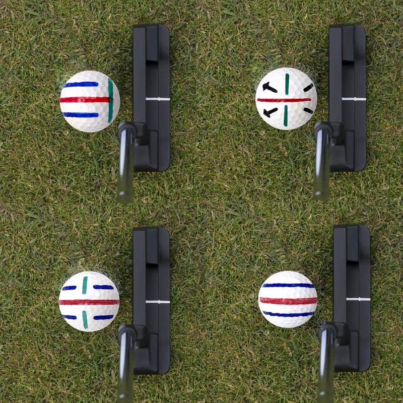8 Pack Golf Ball Line Marker Tool,Golf Ball Alignment and