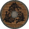 Viking Decorative Sew-On Viking Shield Iron-On Patch for Sewing/Ironing Viking