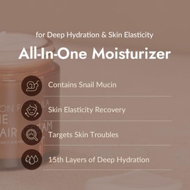 MIZON Crema Hidratante Facial All In One Snail Repair 35 ml - crema para la cara coreana con baba de caracol, skincare coreano día y noche, k beauty