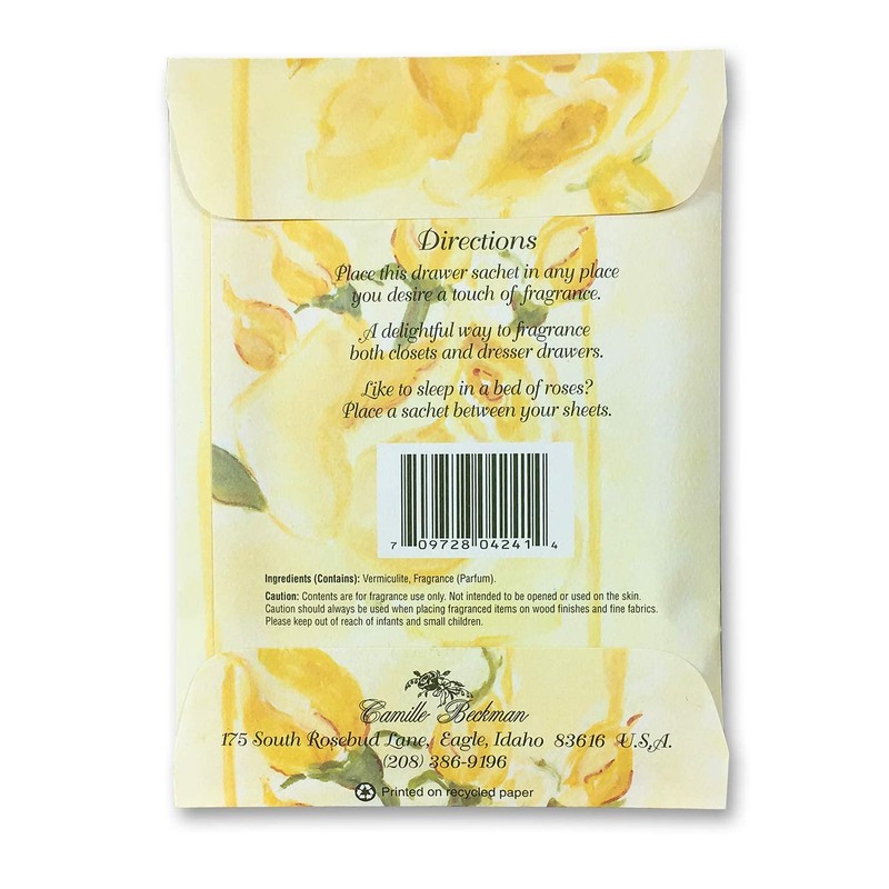 Camille Beckman Premium Fragrant Drawer Sachet, French Vanilla, 0.3 Ounce