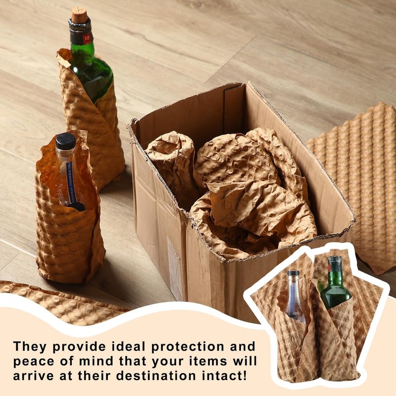 Paper Bubble Wrap Eco Cushioning Wrap, Packing Supplies for Storing