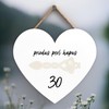 Global Designs 30Th Wedding Anniversary Welsh Love Spoon Wooden Heart