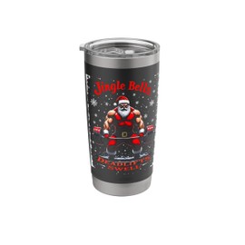Jingle Bells Deadlifts Swell Santa Christmas Gym Workout Stainless Steel Insulated Tumbler