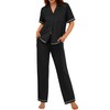 Ekouaer Cotton Pajamas Sets for Women 2 Piece Button Down