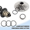 3 PCS Bicycle Flywheel Freewheel Washers,1mm/1.5mm/2mm Aluminium Alloy Cassette Hub