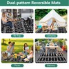GarveeLife Outdoor Rug for Patio, 8x10FT Reversible Plastic Straw Rug,
