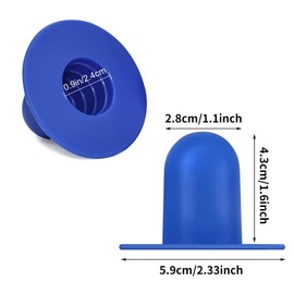 ZZLBZN Pool Plug Stopper, 4Pcs Swimming Pool Wall Plugs Replacement Parts, Pool Plugs for Swimming Pool Filter Pump/Hole Plug/Wall Plug/Pool Filter Pump, Compatible with Intex &Bestway Pool Blue