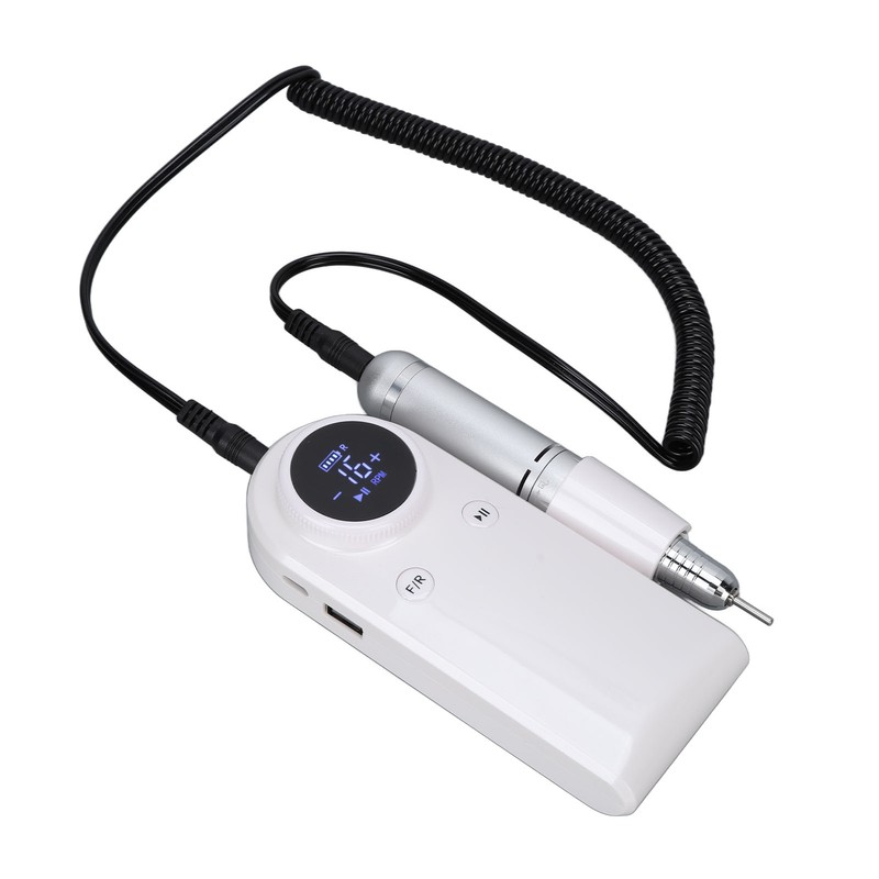 Nail Drill Machine 45000RPM Strong Motor USB Rechargeable Electric Nail