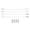 sourcing map Lanyard Cable Safety Tether Wire 12 Inch 316