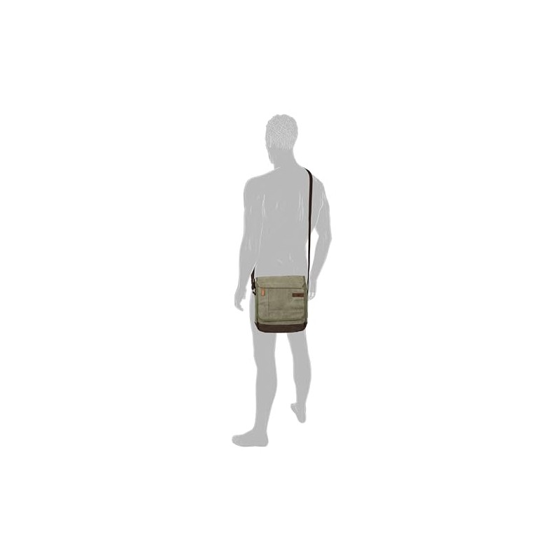 camel active Men's Air Flap Bag, khaki, 004073