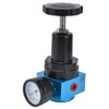 Air Pressure Regulator Miniature Pneumatic Reducing Valve Regulating Control GaugeQTYH‑08