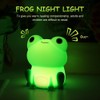 Kakalote Cute Frog Night Night,Soft Silicone Sleeping Night Lamp,Dimmable Timer
