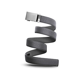 Mission Belt Men's Canvas Ratchet Belt, 40 mm Canvas Collection, 40mm Steel Buckle & Stone Gray Canvas