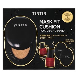 Tirtir Mask Fit Cushion Set 02, Cushion 0.6 oz (18 g) + Red Foundation Mini 0.3 fl oz (10 ml) + Puff x 2, MASK FIT 21N