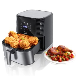 Uten Air Fryer 5.8QT Touch Screen 1700W OilLess Healthy Bake Cooker Fryer Kitchen