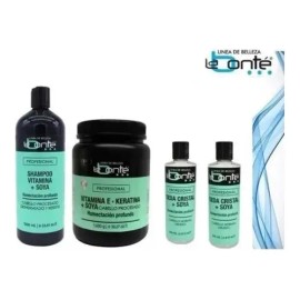 Shampoo+vitamina E Keratina + 2seda Cristal Con Soya Labonté