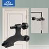 HOMOTEK 8 Pack Hinge Pin Black Door Stopper,Adjustable Deluxe Heavy
