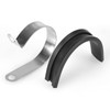 Cable Clamps Assortment Kit,50pcs Rubber Cushion Insulated Clamp.Stainless Steel Pipe