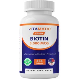 Vitamin Biotin 5000mg (5mg), for adults, men and women, 1 piece, 365 servings / 비타민 비오틴 5000mg (5mg), 성인남녀공용, 1개, 365회분