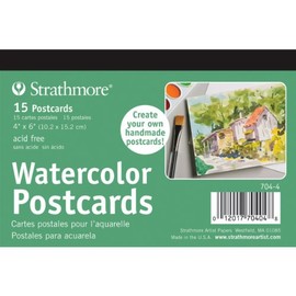 Strathmore ST704-4 5 x 6.875 Watercolor Cards and Postcards 15-Pack by Strathmore