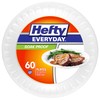 Hefty Everyday Soak-Proof Foam Plates, White, 10.25 Inch, 60 Count