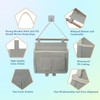 Surplex Pack of 2 Grey Wall Hanging Storage Bag, Waterproof