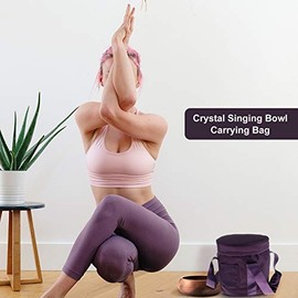 Perfeclan Klangschale Tasche, 8-14 Klangschale Tragetasche Rucksack mit Tragegurt, aus Baumwolle - 14